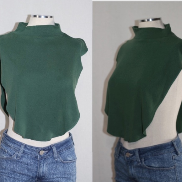 Laura Garyle Green Cotton Crop Top - Picture 11 of 11